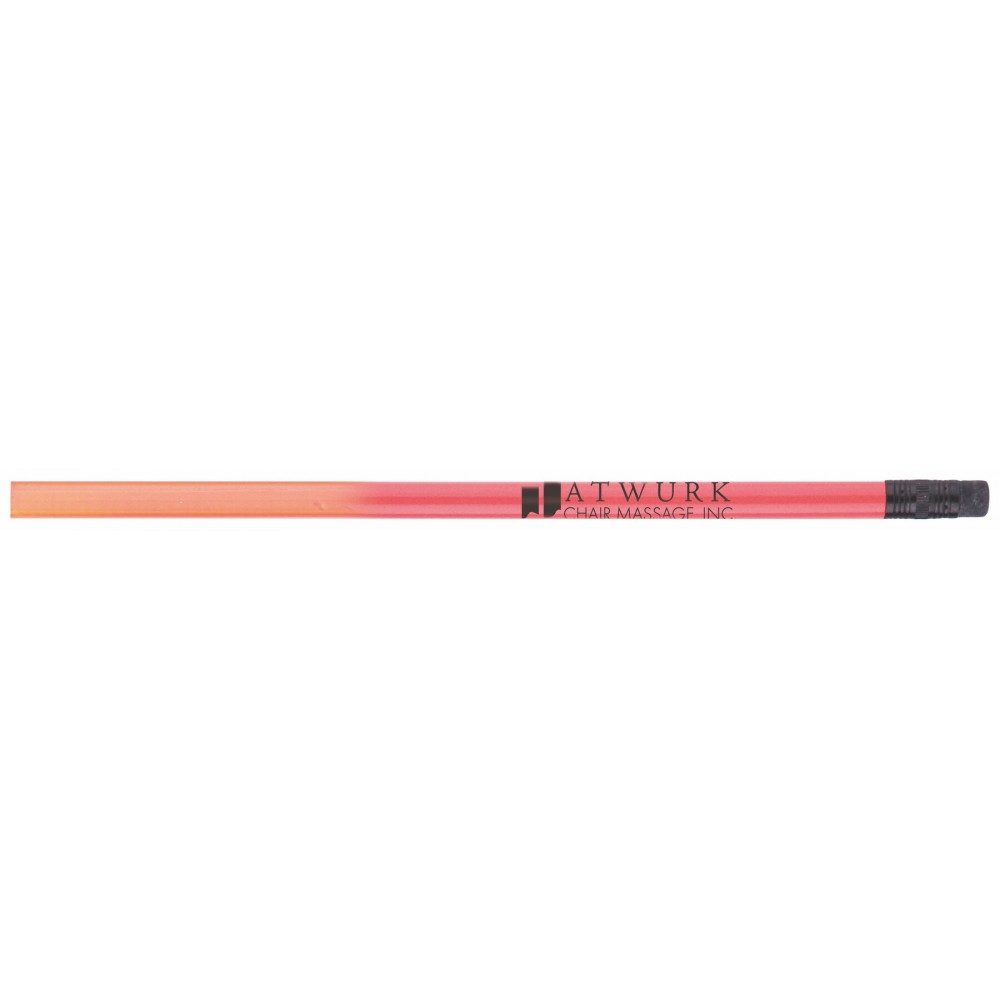 Logo Branded Encore Recycled Attitood Heat Sensitive Color Changing Mood Pencil (Coral to Melon)