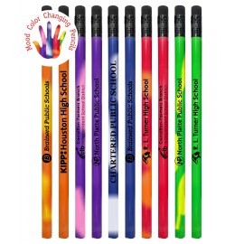 Promotional Union Printed - Promotional Round Wooded Mood Color Changing Pencil with #2 Lead - 1-Color Print