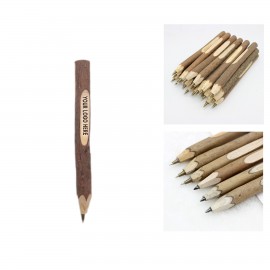Natural Wood Bark Pencil / Ballpoint Pen Logo Branded