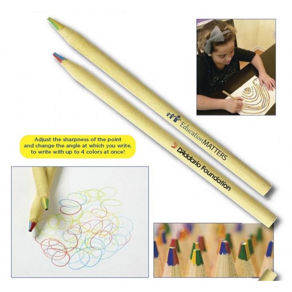 Quattro Color 4-in-1 Eco Pencil Custom Imprinted Quattro Color 4-in-1 Eco Pencil Custom Imprinted