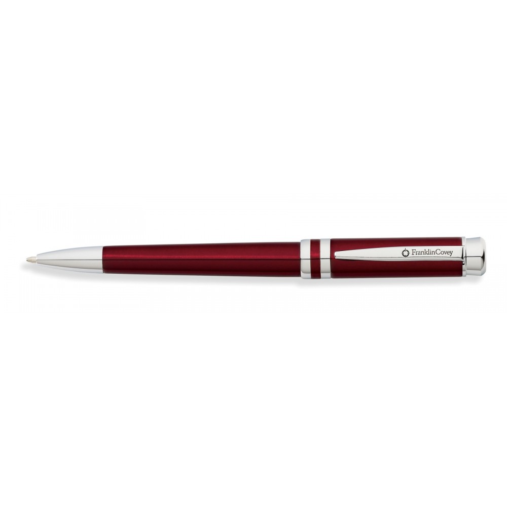 Franklin Covey Freemont Red Lacquer Ballpoint Pen Custom Engraved Franklin Covey Freemont Red Lacquer Ballpoint Pen Custom Engraved