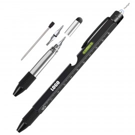 Multi Functional Metal Tool Pen With Flashlight Custom Imprinted