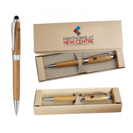 ECO Friendly Stylus Pen with Deluxe Recyclable Paper box Logo Branded