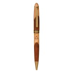 Custom Engraved Wide Maple/Rosewood Pen