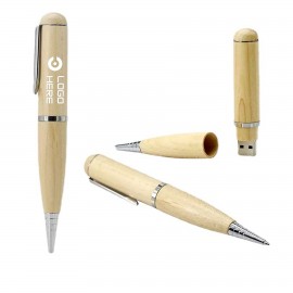 Ballpoint Pen With Usb Flash Disk Logo Branded