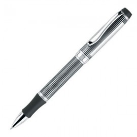 Custom Engraved Blackpen Enigma Twist Action Pen - Silver