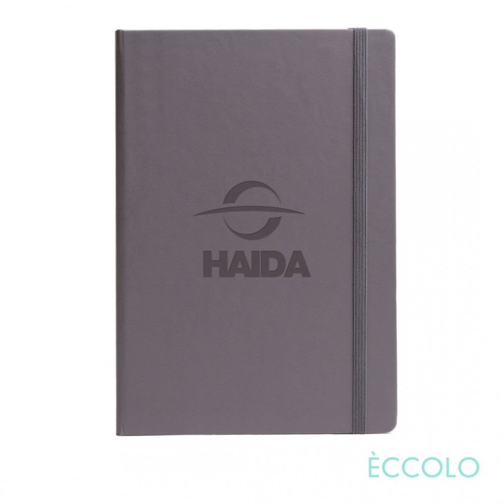 Eccolo Techno Journal - (M) 5"x8" Gray Custom Engraved Eccolo Techno Journal - (M) 5"x8" Gray Custom Engraved