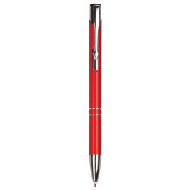 Custom Imprinted Satin Red Ballpoint Pen - Laser Engraved