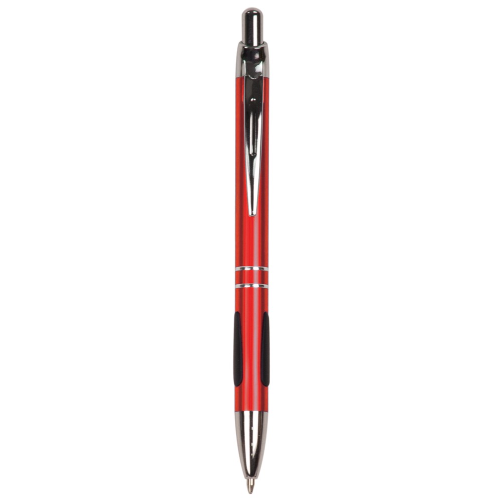Red Satin - Rubber Grip - Ballpoint Pen - Laser Engraved Custom Engraved Red Satin - Rubber Grip - Ballpoint Pen - Laser Engraved Custom Engraved