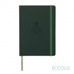 Custom Imprinted Eccolo Techno Journal - (S) 5"x7" Emerald Green