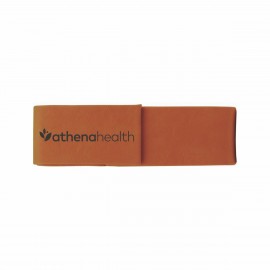 Logo Branded Rawhide Leatherette Double Pen Case