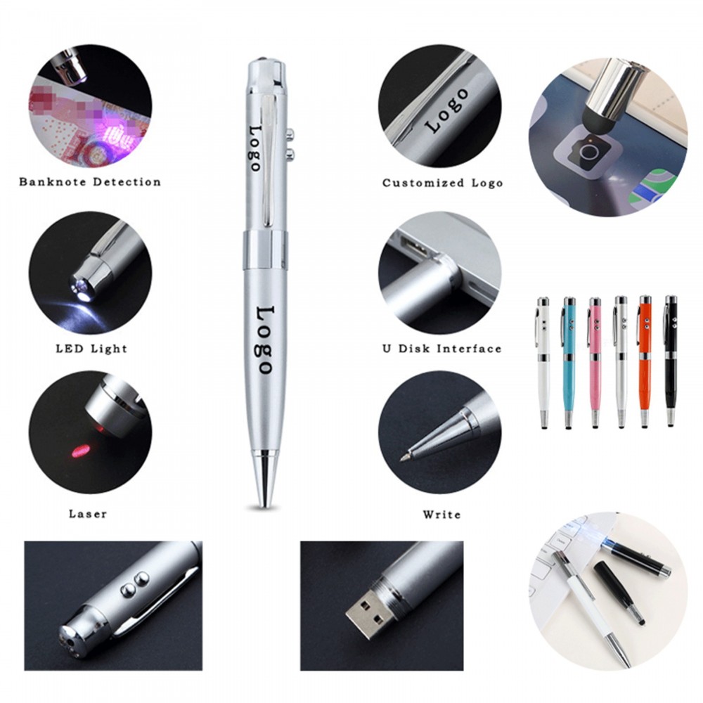 Stylus With 4GB Flash Memory And 6 Functions Custom Imprinted Stylus With 4GB Flash Memory And 6 Functions Custom Imprinted