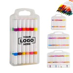 Logo Branded 12 Colors Watercolor Pen