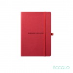 Custom Engraved Eccolo Cool Journal - (S) 3"x5" Red