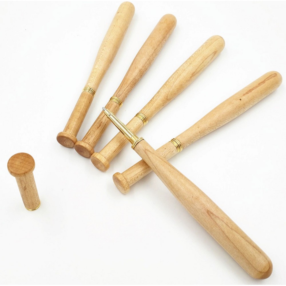 Wooden Baseball Bat Ballpoint Pen Logo Branded Wooden Baseball Bat Ballpoint Pen Logo Branded