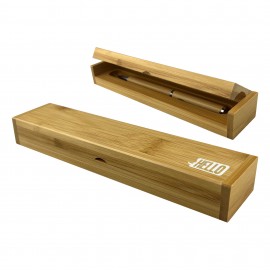 Bamboo Single Pen Gift Box Logo Branded