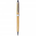 Luna Bamboo Twist Ballpoint Pen Custom Engraved