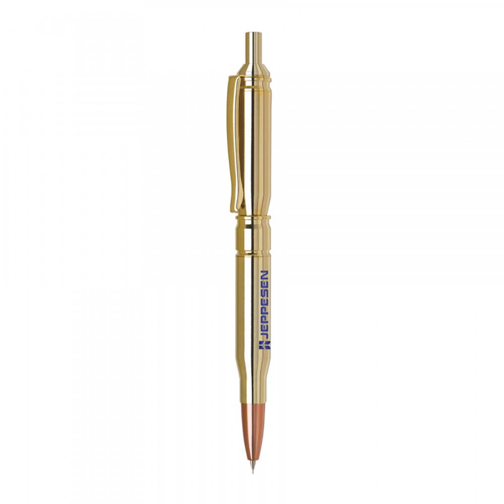 Longford Click Action Brass Pencil Logo Branded Longford Click Action Brass Pencil Logo Branded