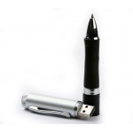 Custom Imprinted 64 GB Pen USB Flash Drive W/ Rubberized Grip
