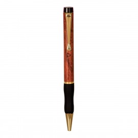 Custom Imprinted Wide Rosewood Pen with Gripper  Custom Imprinted Wide Rosewood Pen with Gripper