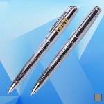 Custom Imprinted Luxe Geometric Pattern Ballpoint Pen