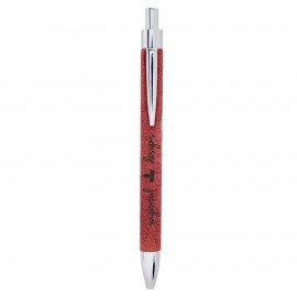 Custom Engraved Rose Leatherette Pen  Custom Engraved Rose Leatherette Pen