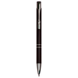 Custom Imprinted Gloss Black Ballpoint Pen - Laser Engraved