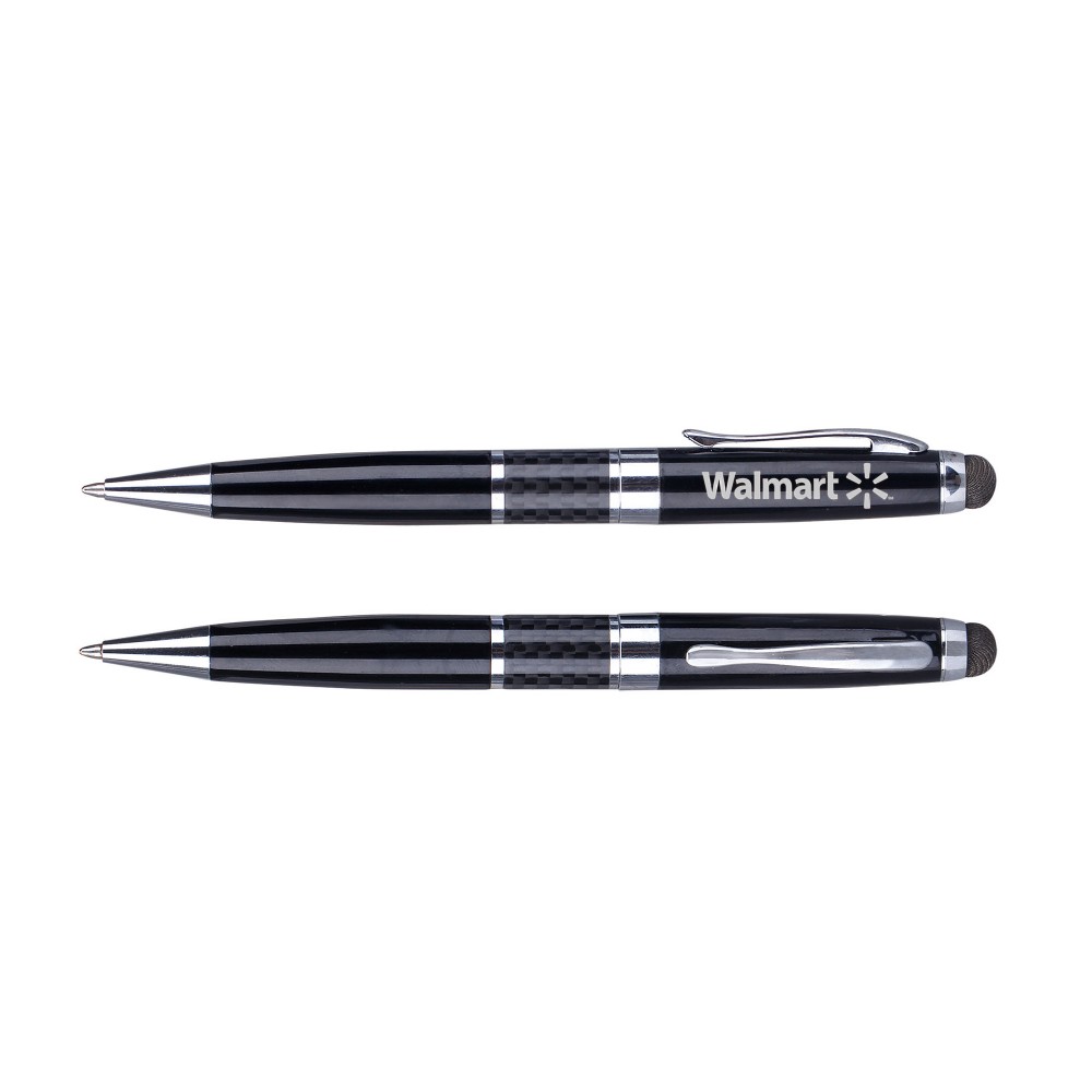 Executive High Carbon Fiber Brass Stylus Pen Custom Engraved