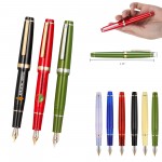 Custom Imprinted Mini Fountain Pen with Resin Barrel and Iridium Nib