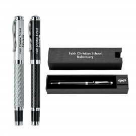 Custom Engraved Saturn Rollerball Metal Pen Set (A301/PK05)  Custom Engraved Saturn Rollerball Metal Pen Set (A301/PK05)