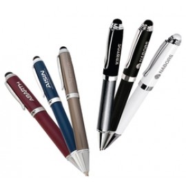 Custom Imprinted Intexur Twist Action Ballpoint Pen w/Touchscreen Stylus