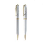 BIC Select Worthington Chrome Ballpoint Pen Logo Branded