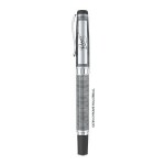 Custom Imprinted Silver Diplomat Roller Ball Pen