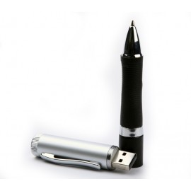 Custom Engraved 64 GB Pen USB Flash Drive W/ Rubberized Grip