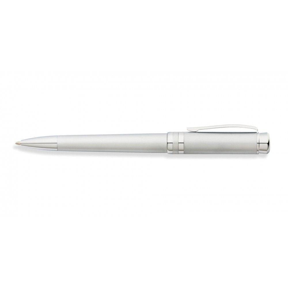 Logo Branded Franklin Covey Freemont Satin Chrome Ballpoint Pen Logo Branded Franklin Covey Freemont Satin Chrome Ballpoint Pen