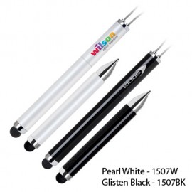 Magnetic Ballpoint And Stylus-pearl White(Screened) Custom Engraved