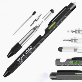 Custom Engraved 9 In 1 Multi Function Tool Stylus Ballpoint Pen