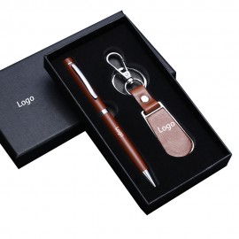 Logo Branded 2-Piece Gift Set Metal Signature Pen and Key Chain  Logo Branded 2-Piece Gift Set Metal Signature Pen and Key Chain