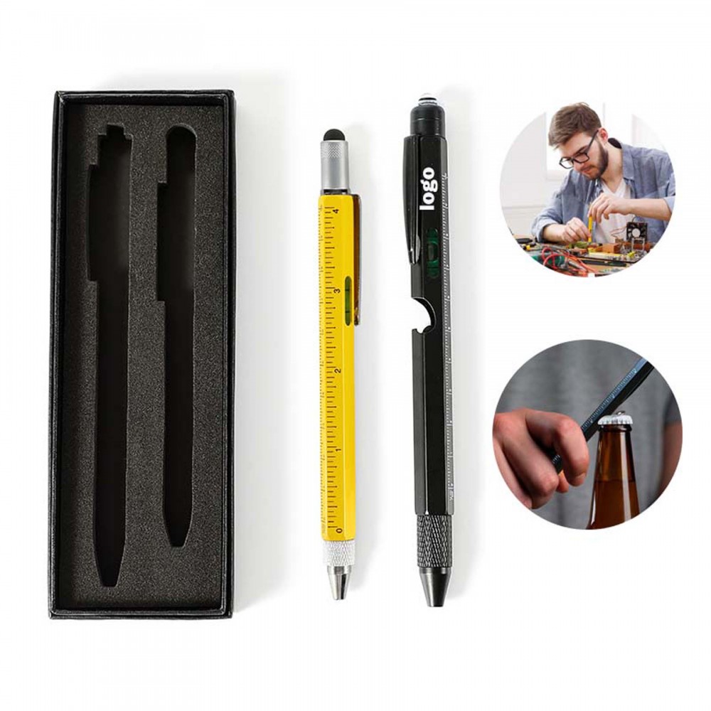 Custom Imprinted 9 in 1 Multifunctional Tool Pen Set