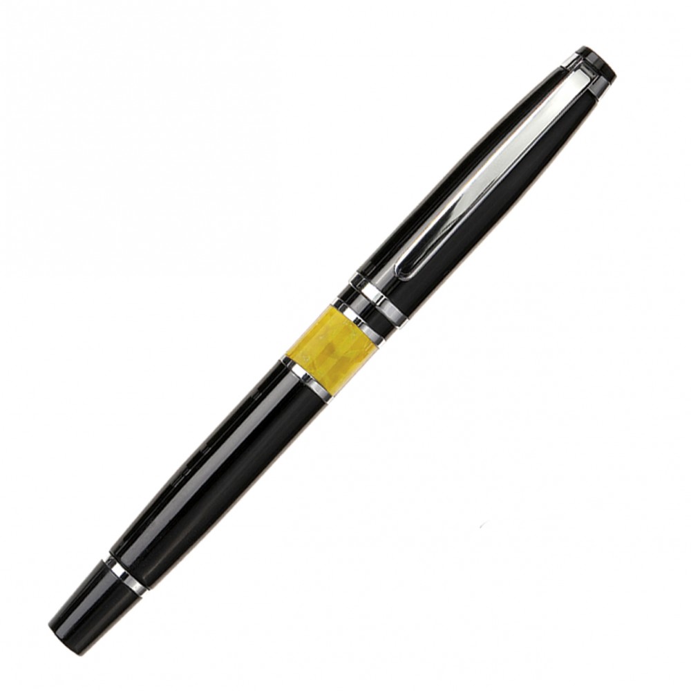 Logo Branded Valencia Rollerball - Yellow Logo Branded Valencia Rollerball - Yellow