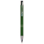 Custom Imprinted Satin Green Ballpoint Pen - Laser Engraved
