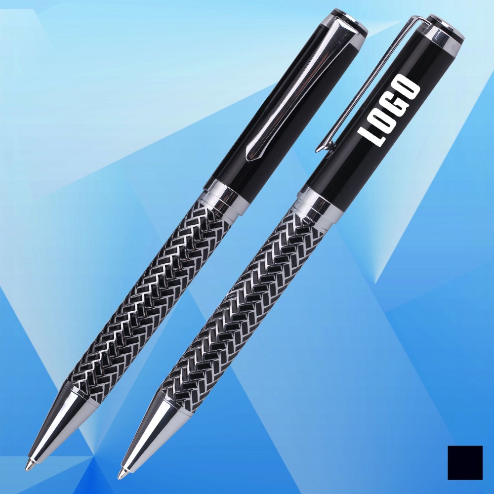 Custom Imprinted Ballpoint Pen with Non-slip Grip