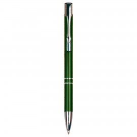 Custom Imprinted Green with Silver Trim Pen