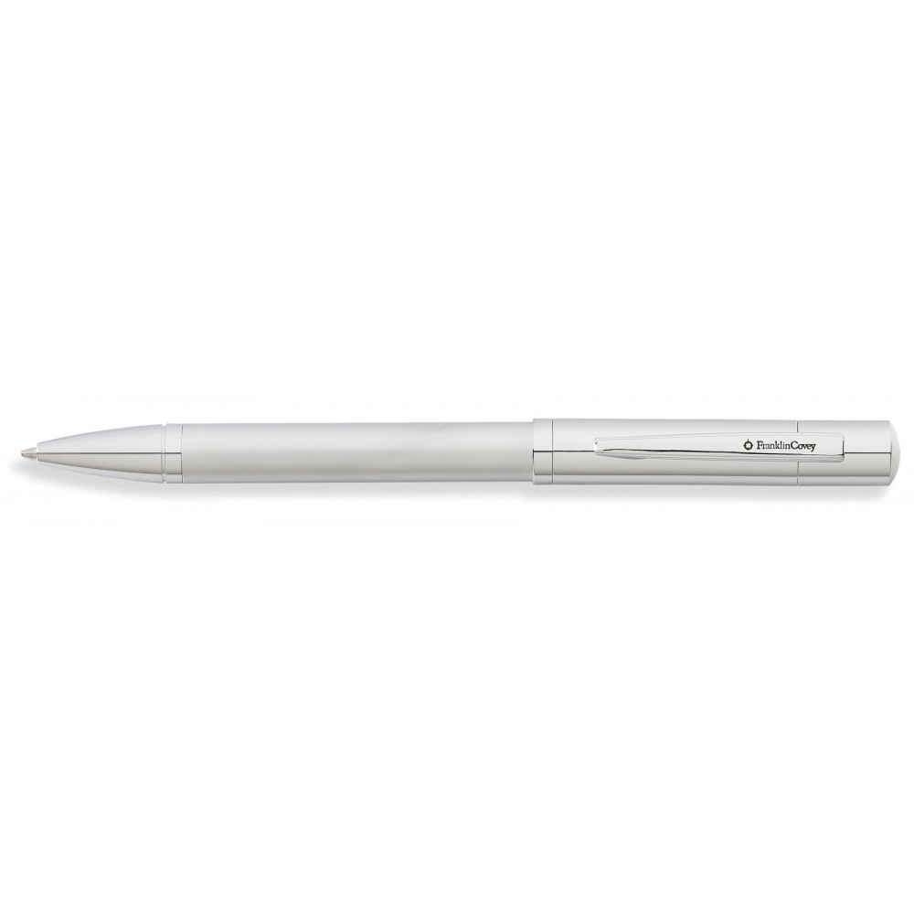 Franklin Covey Greenwich Satin Chrome Ballpen Custom Engraved Franklin Covey Greenwich Satin Chrome Ballpen Custom Engraved