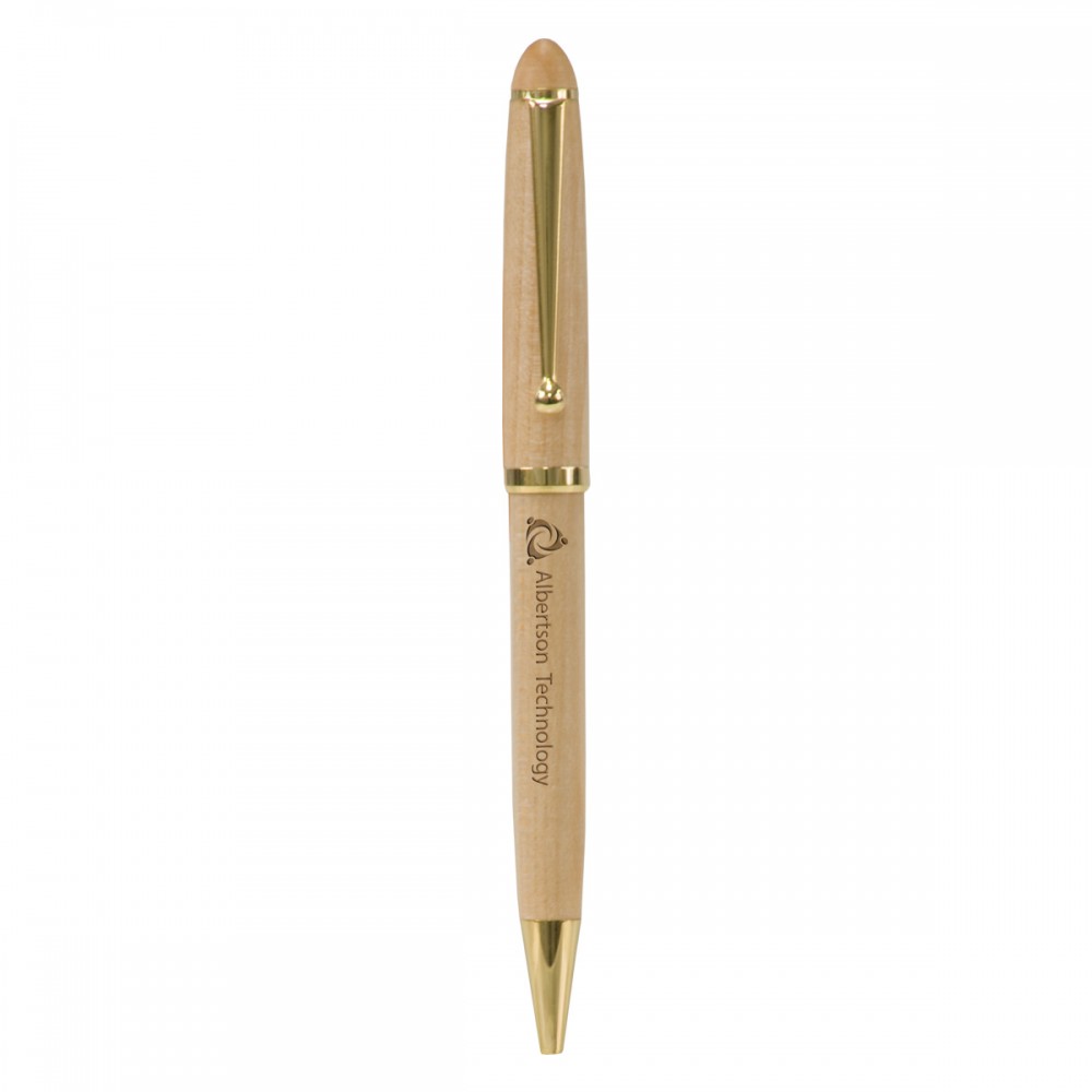 Custom Imprinted Wide Maple Pen Custom Imprinted Wide Maple Pen