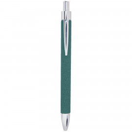 Custom Imprinted Ocean Blue Leatherette Pen