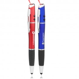 Aero Stylus Pens with LED Light and Laser Pointer Custom Imprinted