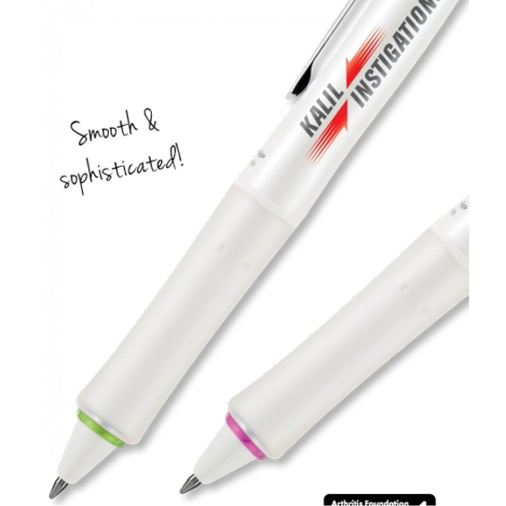 Custom Engraved Dr. Grip PureWhite Advanced Ink Pen Custom Engraved Dr. Grip PureWhite Advanced Ink Pen