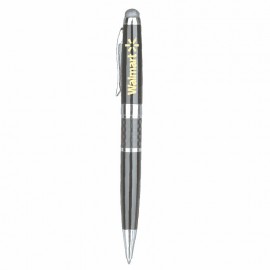 Logo Branded Carbon Fiber Ballpoint Pen & Stylus  Logo Branded Carbon Fiber Ballpoint Pen & Stylus
