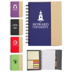 Custom Engraved Eco Magnetic Notebook W/Sticky Notes and Flags & Pen - 1-Color